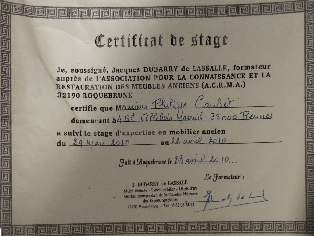 certificat